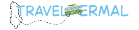 Travel With Ermal logo featuring Albania map and a green thermal van.